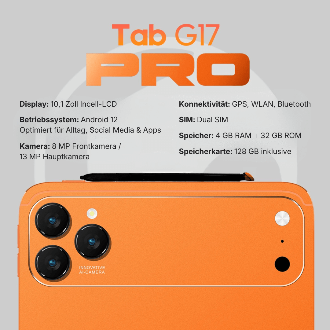 Tab G17 Pro | Für Alltag, Lernen und Unterhaltung