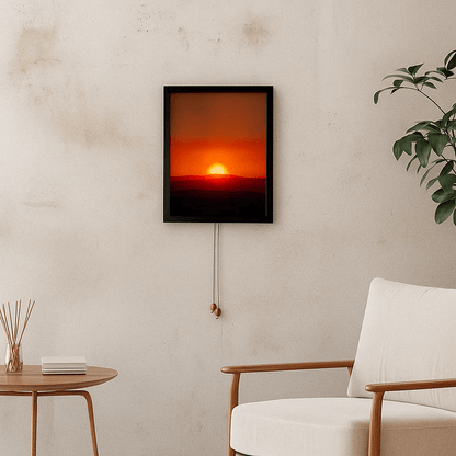 Sonnenzauber Frame | Leuchtendes Wandbild