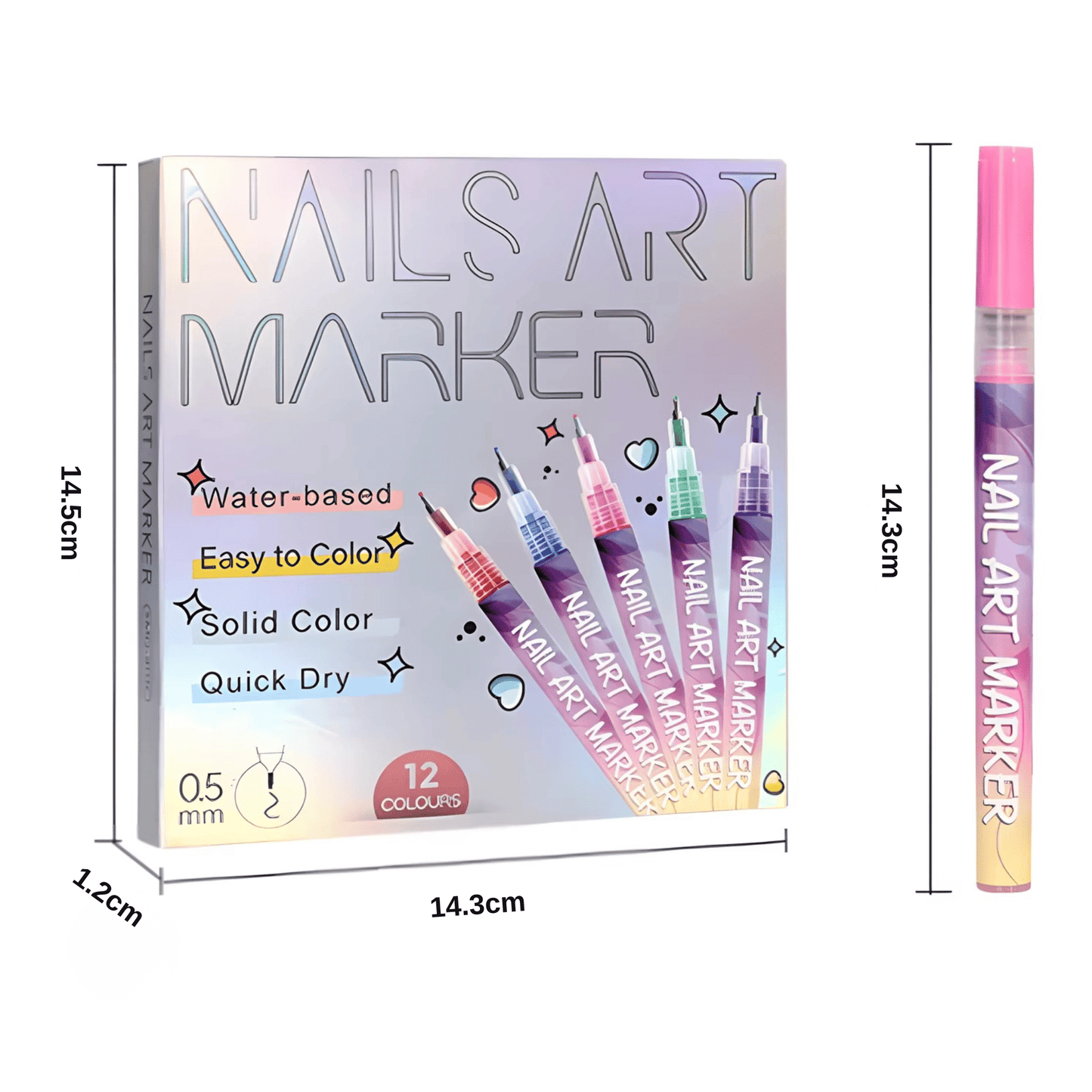 Nail Art Marker | Wasserdicht und schnell trocknend