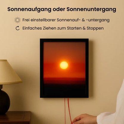 Sonnenzauber Frame | Leuchtendes Wandbild