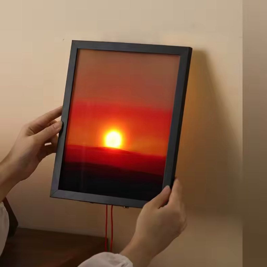 Sonnenzauber Frame | Leuchtendes Wandbild
