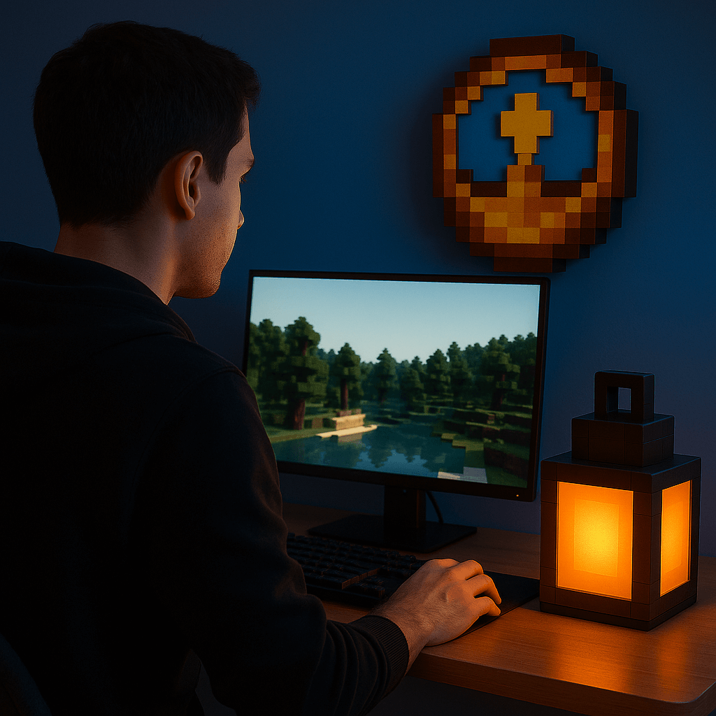 CraftClock – 3D Pixel Wanduhr
