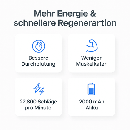 Massagepistole mit Rotlicht | Tiefenentspannung für Zuhause