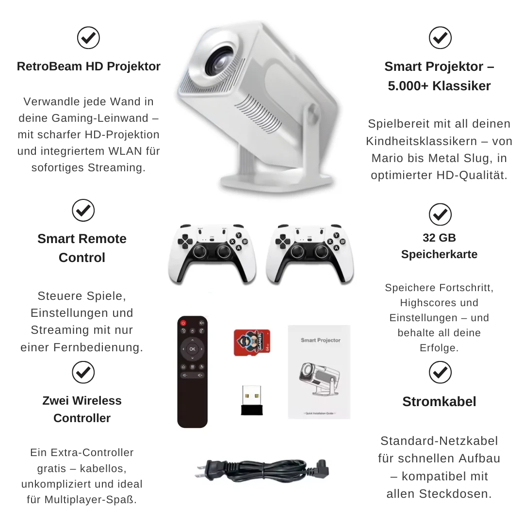 RetroBeam | 2-in-1 Beamer & Retro-Konsole