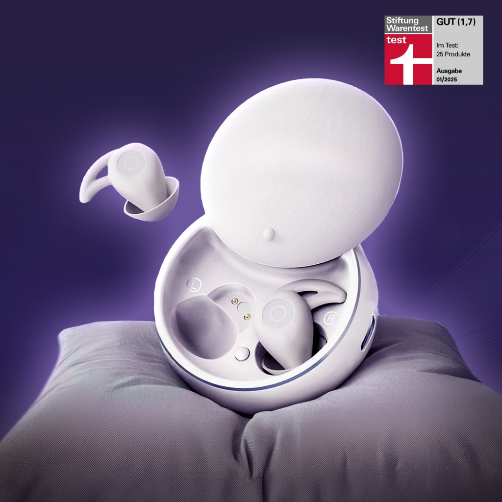 SnoozePods Pro | Die smarten 2 in 1 Ohrstöpsel für erholsamen Schlaf